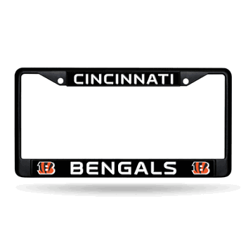 Cincinnati Bengals  Black Chrome Frame with Plastic Inserts 12