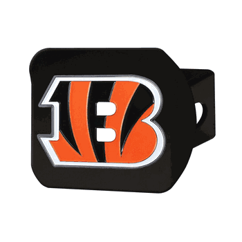 Cincinnati Bengals Black Metal Hitch Cover - 3D Color Emblem