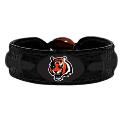 Cincinnati Bengals Bracelet Team Color Tonal Black Football CO