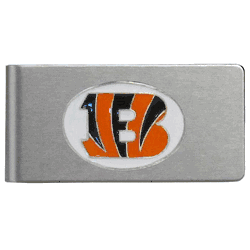 Cincinnati Bengals Brushed Metal Money Clip
