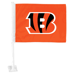 Cincinnati Bengals Car Flag Large 1pc 11" x 14"