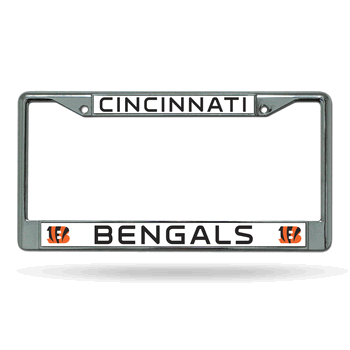 Cincinnati Bengals Standard Chrome Frame with Plastic Inserts 12