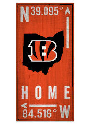 Cincinnati Bengals Coordinate 6x12 Sign