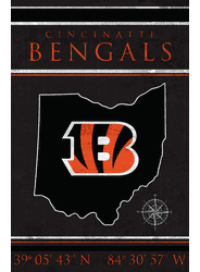 Cincinnati Bengals Coordinates 17x26