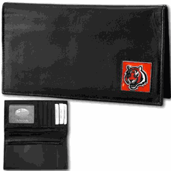 Cincinnati Bengals Deluxe Leather Checkbook Cover