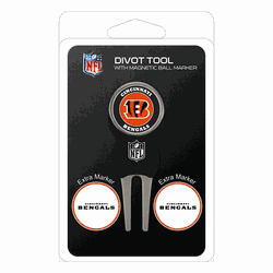 Cincinnati Bengals Divot Tool Pack - Signature tool w/ 3 markers