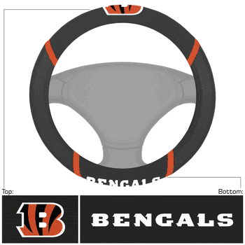Cincinnati Bengals Embroidered Steering Wheel Cover