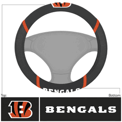 Cincinnati Bengals Embroidered Steering Wheel Cover