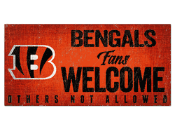 Cincinnati Bengals Fans Welcome Sign
