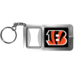 Cincinnati Bengals Flashlight Key Chain with Bottle Opener
