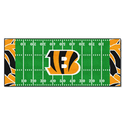 Cincinnati Bengals Football Field Runner Mat - 30in. x 72in. XFIT Design