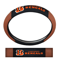 Cincinnati Bengals Football Grip Steering Wheel Cover 15" Diameter