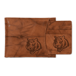 Cincinnati Bengals  Genuine Leather Slider Wallet