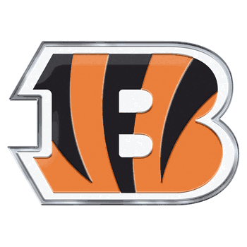 Cincinnati Bengals Heavy Duty Aluminum Embossed Color Emblem - Alternate