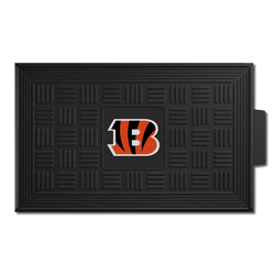 Cincinnati Bengals Heavy Duty Vinyl Medallion Door Mat - 19.5in. x 31in.