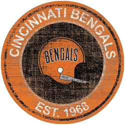 Cincinnati Bengals Heritage Logo Round Sign
