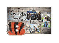 Cincinnati Bengals I Love my Family Clip Frame