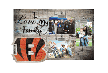 Cincinnati Bengals I Love my Family Clip Frame