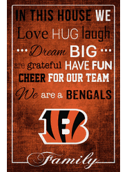 Cincinnati Bengals In This House 17x26