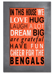 Cincinnati Bengals In This House Sign