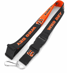 Cincinnati Bengals Lanyard Breakaway Style Slogan Design