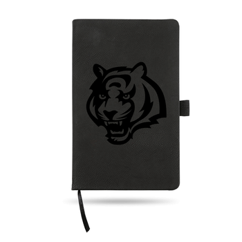 Cincinnati Bengals Black - Primary Laser Engraved Small Notepad