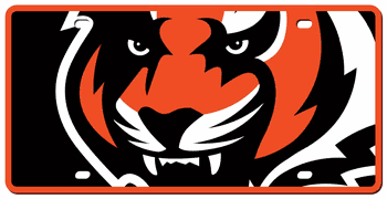 Cincinnati Bengals License Plate - Acrylic Mega Style