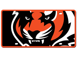 Cincinnati Bengals License Plate - Acrylic Mega Style