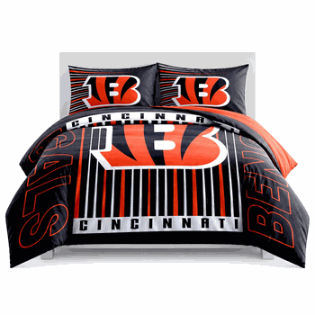 Cincinnati Bengals Momentum Bedding Comforter Set F/Q