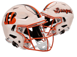 Cincinnati Bengals NFL Full Size SPEEDFLEX Authentic Speed Football Helmet RETRO