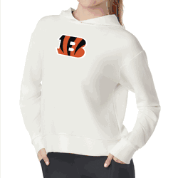 Cincinnati Bengals NFL Kadi Waffle Hoodie Coconut Cream Medium