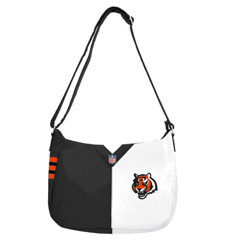 Cincinnati Bengals Pebble Split Hobo Shoulder Bag