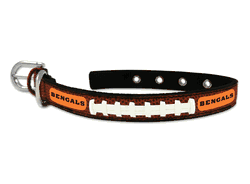Cincinnati Bengals Pet Collar Leather Classic Football Size Small