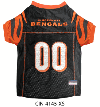 Cincinnati Bengals Pet Mesh Jersey X-Small