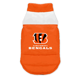 Cincinnati Bengals Pet Parka Puff Vest XL