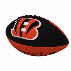 Cincinnati Bengals Pinwheel Logo Junior-Size Rubber Football