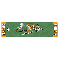 Cincinnati Bengals Putting Green Mat - 1.5ft. x 6ft., NFL Vintage