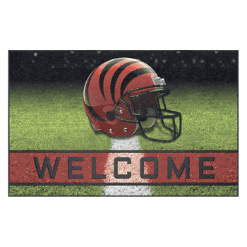 Cincinnati Bengals Rubber Door Mat - 18in. x 30in.