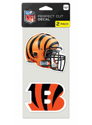 Cincinnati Bengals Set of 2 Die Cut Decals