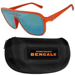 Cincinnati Bengals Shield Sunglasses with Case