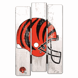 Cincinnati Bengals Sign 11x17 Wood Fence Style