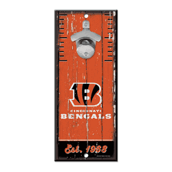 Cincinnati Bengals Sign Wood 5x11 Bottle Opener