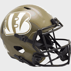 Cincinnati Bengals Speed Replica Full Size Football Helmet SALUTE TO SERVICE