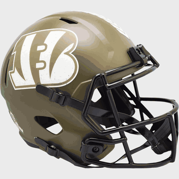 Cincinnati Bengals Speed Replica Full Size Football Helmet SALUTE TO SERVICE