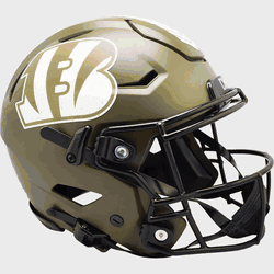 Cincinnati Bengals SpeedFlex Full Size Football Helmet SALUTE TO SERVICE
