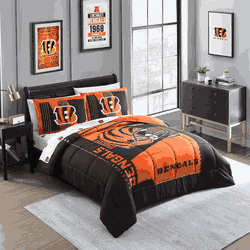 Cincinnati Bengals Status Bed In A Bag Queen