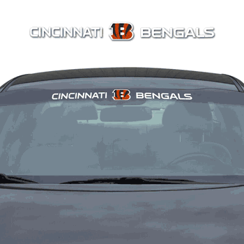 Cincinnati Bengals Sun Stripe Windshield Decal 3.25 in. x 34 in.