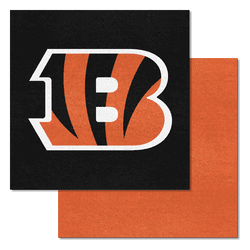 Cincinnati Bengals Team Carpet Tiles - 45 Sq Ft.