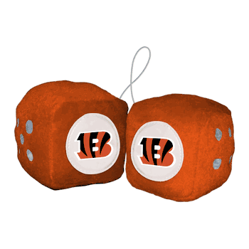 Cincinnati Bengals Team Color Fuzzy Dice Dcor 3
