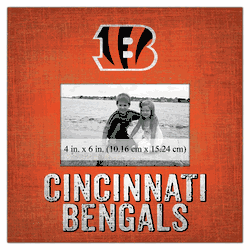 Cincinnati Bengals Team Name 10"x10" Picture Frame